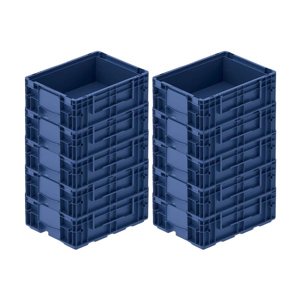 PROREGAL VDA KLT Kleinladungsträger Mit Verbundboden HxBxT 14,7 x 30 x 40 cm 10 Liter KLT Transportbox Transportbehälter Stapelbehälter