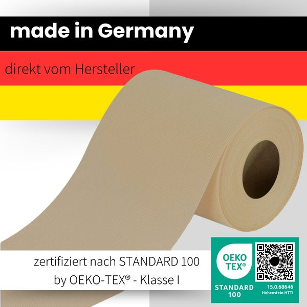 Sensalux Tischläufer, Länge: 25m, stoffähnliches Vlies, Breite: 15cm, Beige