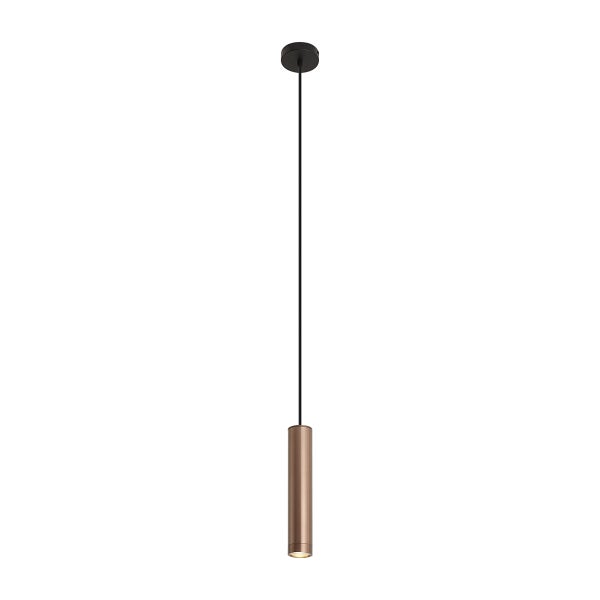 Moderne zylinderförmige Pendelleuchte aus Metall mit schmalem Design zur Deckenmontage