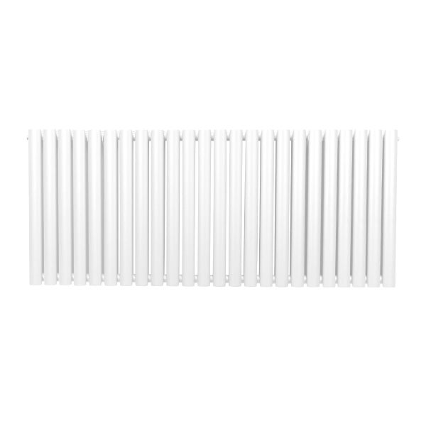 Oval Röhrenheizkörper - 600mm x 1440mm - Weiß