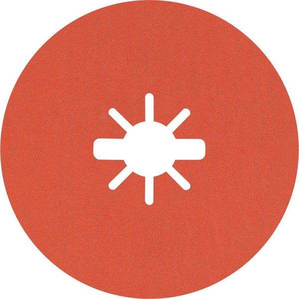 Schleifscheibe mit radial angeordneten Schlitzen