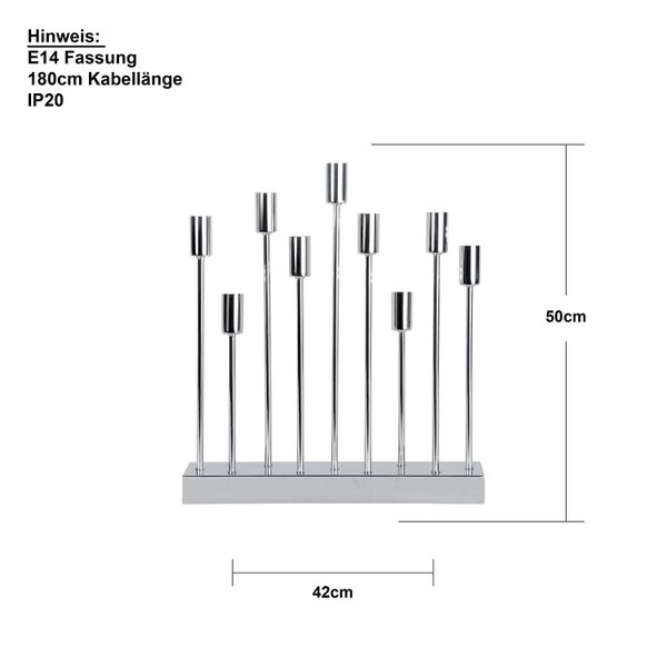 Dekorative Holzleuchte mit Kerzen, Baum und Rentier für die Weihnachtszeit