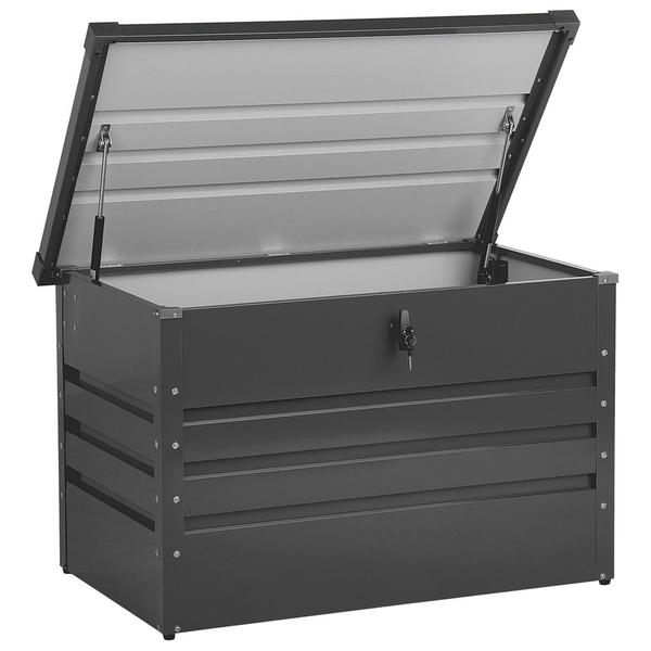 Aufbewahrungsbox CEBROSA Metall 100 cm 62 cm Graphitgrau