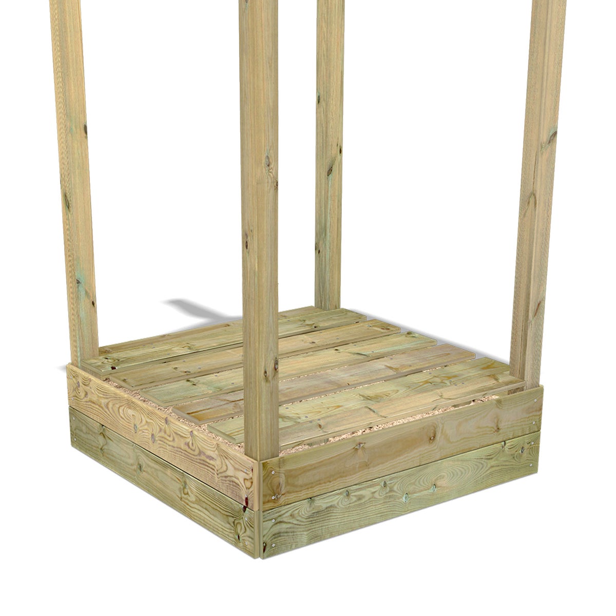Wickey Sandkastenerhöhung Holz Sandkiste Xtra Box 80 mit Deckel