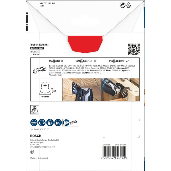 Bosch Pro Tauchsägeblatt, 100 x 50 Millimeter, Starlock Max Aufnahme