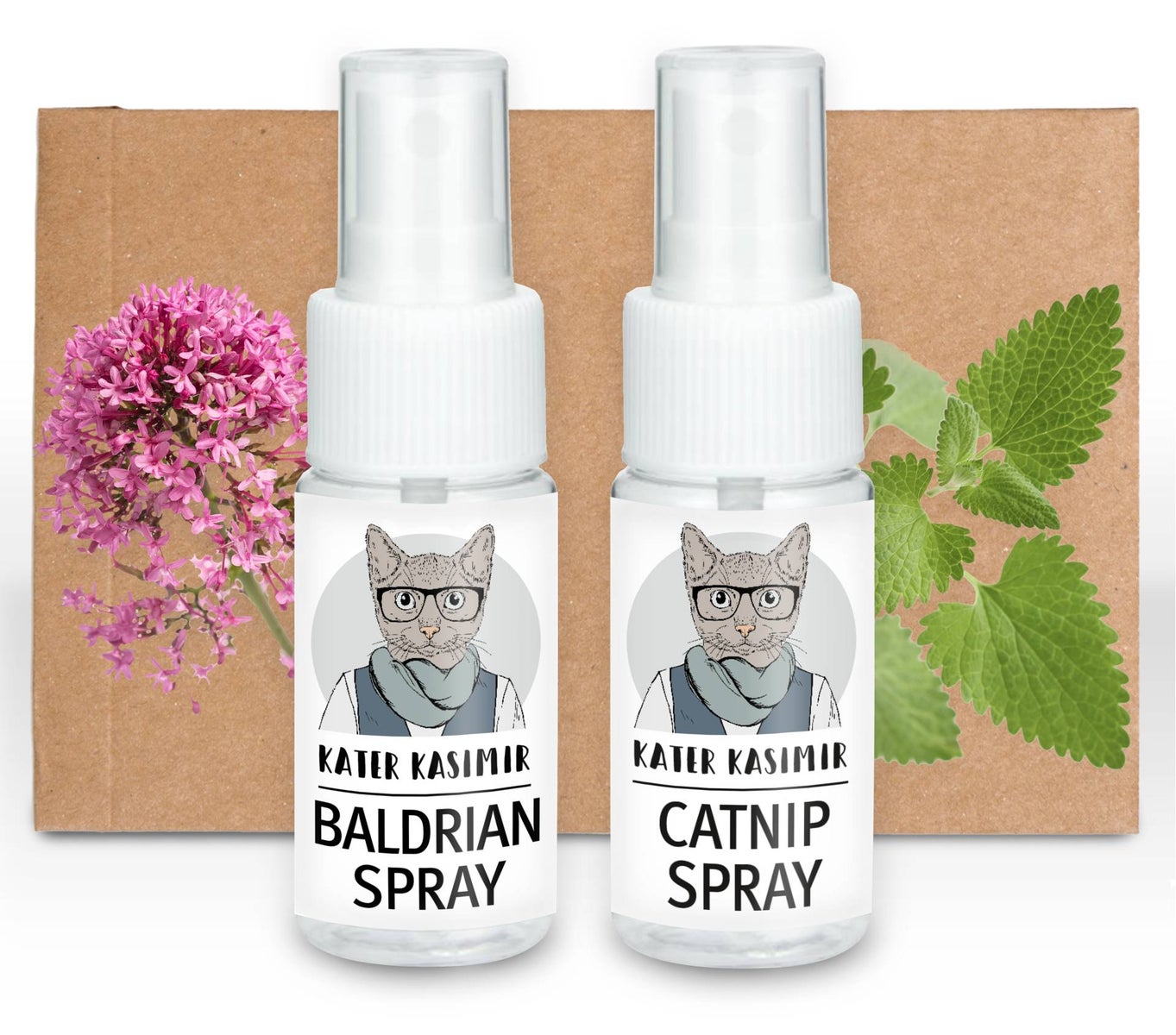 Katzenmize Spray und Baldrian Spray im 2er Pack. 2 x je 30 ml Spielspray für Katzen. Für Kratzbaum oder Katzenspielzeug