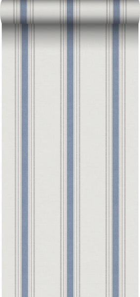 Sanders und Sanders Tapete Streifen Dunkelblau und Beige - 53 cm x 10 m - 640203