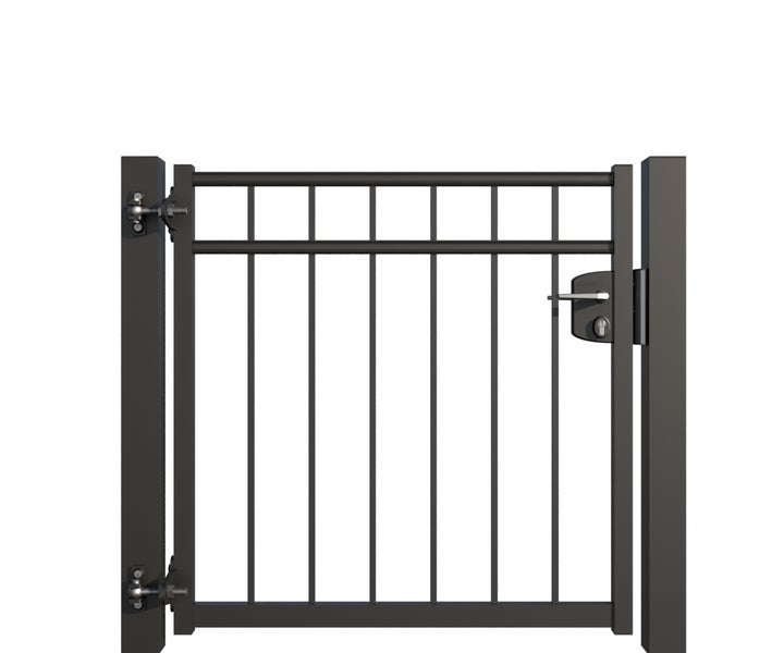 Metall Gartentor mit Schloss und Riegel