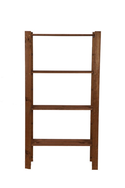 PROREGAL Holzregal Pinepeak HxBxT 150 x 80 x 28 cm 4 Fachboden 1,2 cm Dickes Kiefernholz Braun