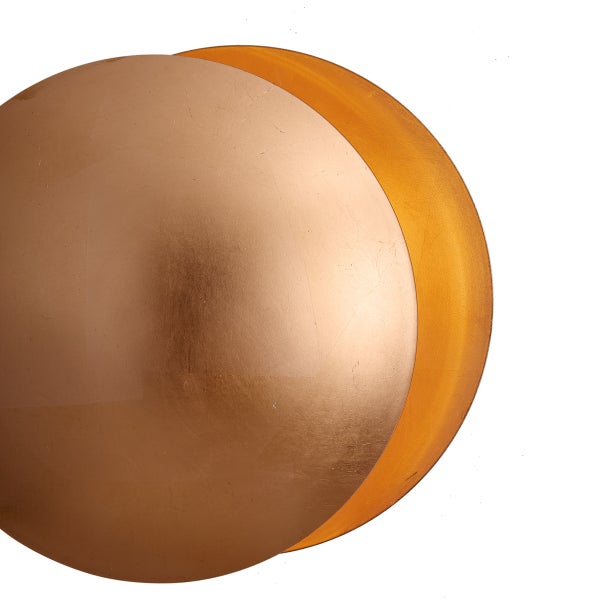 Runde Wandleuchte aus Metall