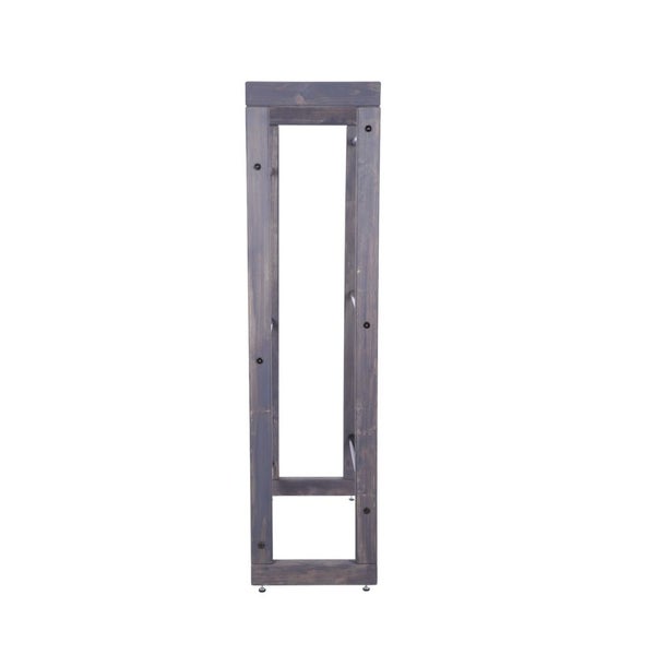 PROREGAL Getränkekistenregal HARZ HxBxT 137x82x35cm 6 Kisten auf 3 Ebenen Massives Kiefernholz Grau geölt