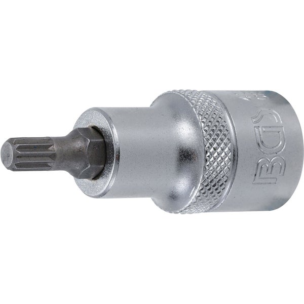 BGS Bit-Einsatz Antrieb Innenvierkant 12,5 mm (1/2) Innenvielzahn (für XZN) M6 - 4351