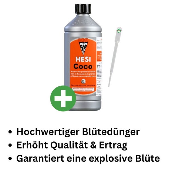 Hesi Coco 10 Liter – Komplettdünger für Kokossubstrat mit Vitalstoffen, einfache Dosierung & maximale Erträge