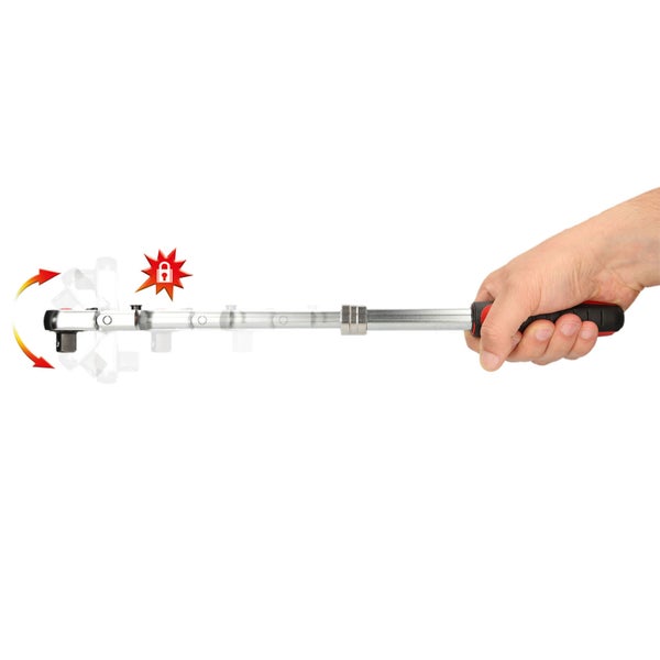 KS TOOLS 1/2 SlimPOWER Teleskop-Gelenk-Umschaltknarre 72 Zahn - 914.1220