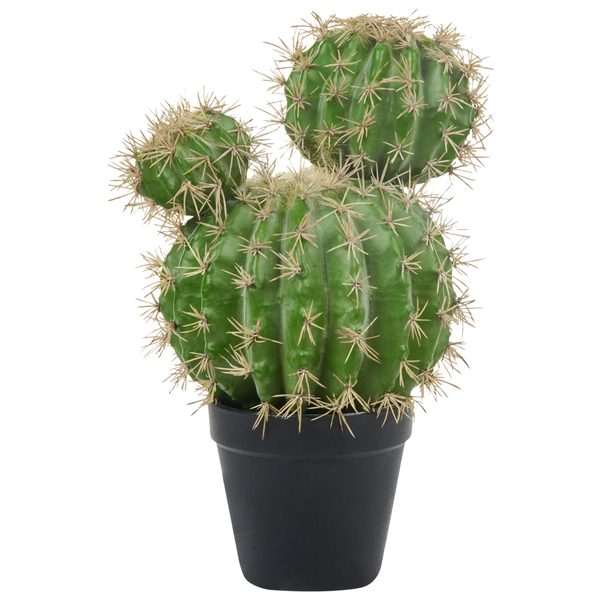 Kunstpflanze BALL CACTUS 33 cm Grün