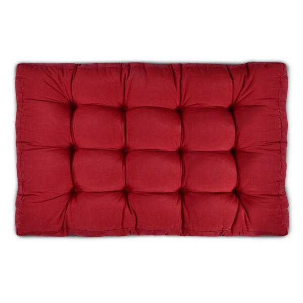 Beautissu ECO Style Palettenkissen Sitz 120x80x15cm Rot