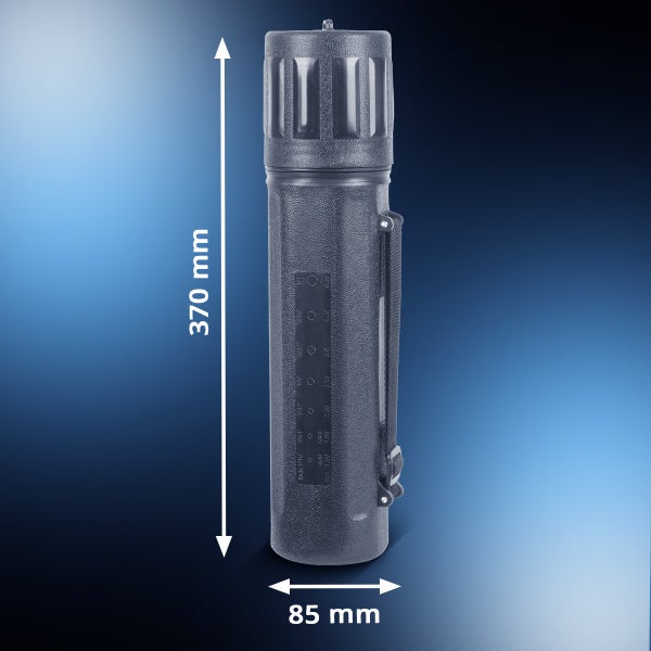 Schutzrohr mit den Maßen 370 mm Länge und 85 mm Durchmesser