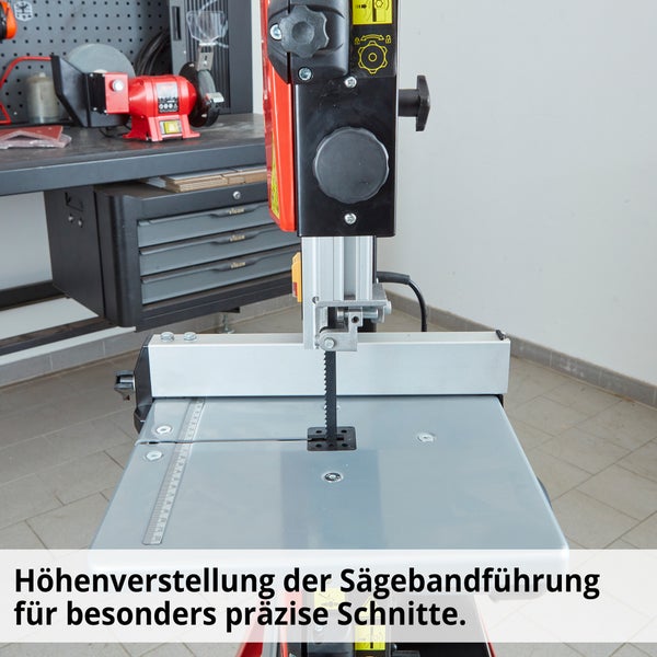 Bandsäge für Holz und Metall, Sägebandführung
