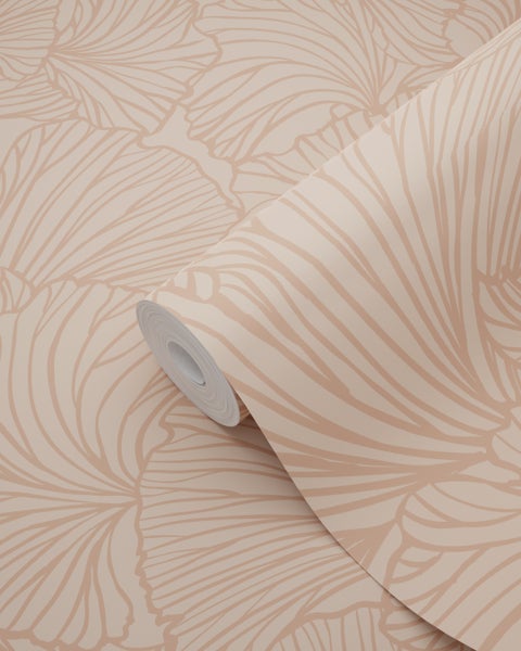 Tapetenrolle mit Blattmuster