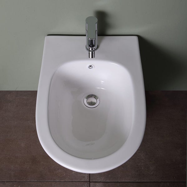 Sanitärkeramik Stand-Bidet in weißer Farbe | Blues