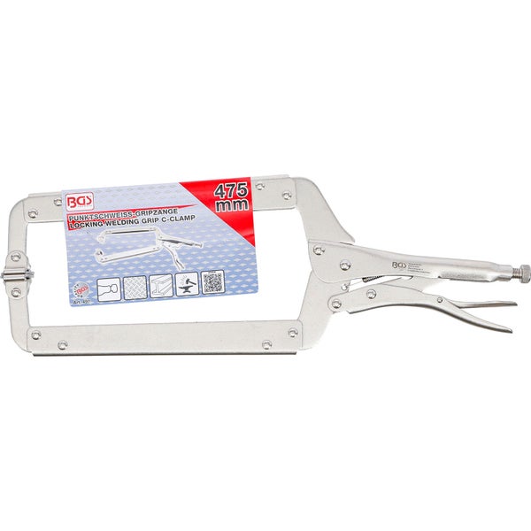 BGS Punktschweiss Gripzange mit 475 mm Spannweite
