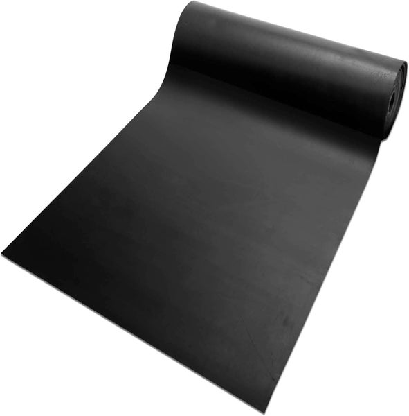 FLOORDIREKT SBR-Gummimatte - Glatt - Universal einsetzbar - Rutschhemmend - 6 mm Stärke - 120 x 400 cm
