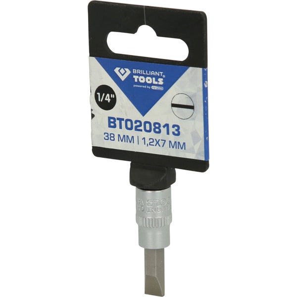 Brilliant Tools Schraubendreher-Einsatz Schlitz 1/4 Zoll