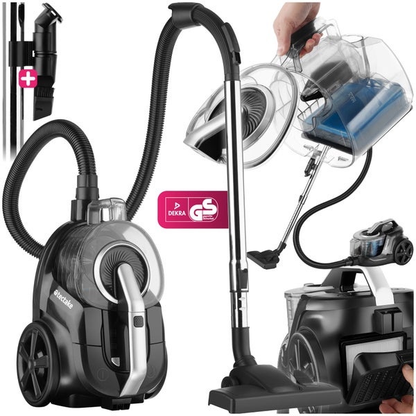 tectake Staubsauger mit Zubehör und Dekra GS Siegel