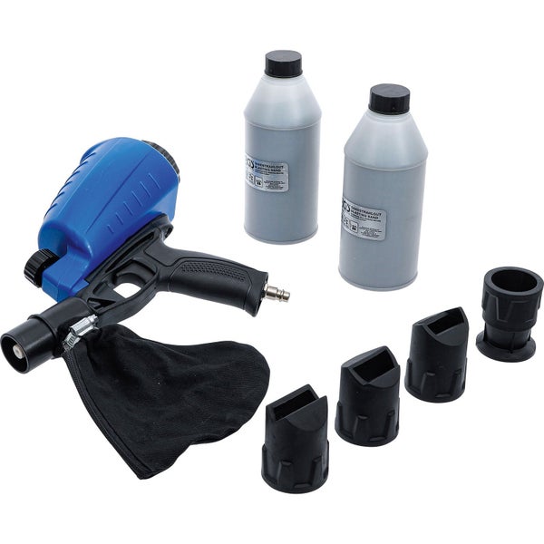 Sandstrahlpistole Set mit Strahlgut und Aufsätzen