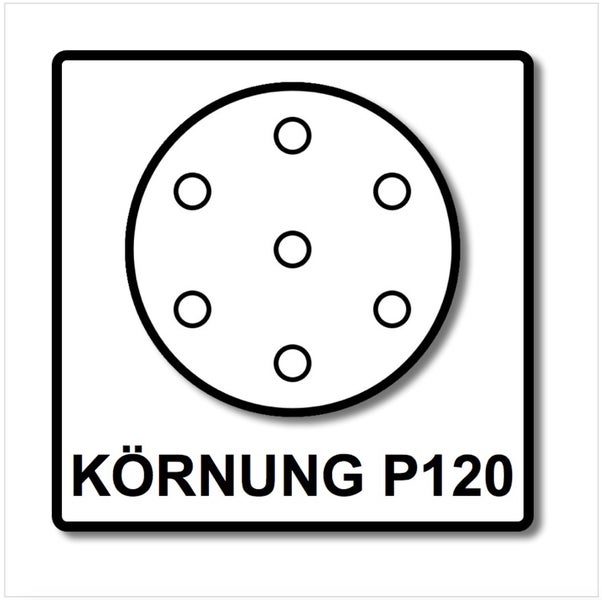 Festool STF D225/8 Granat Schleifscheiben 225 mm PLANEX P120 GR / 25 Stück ( 499638 )