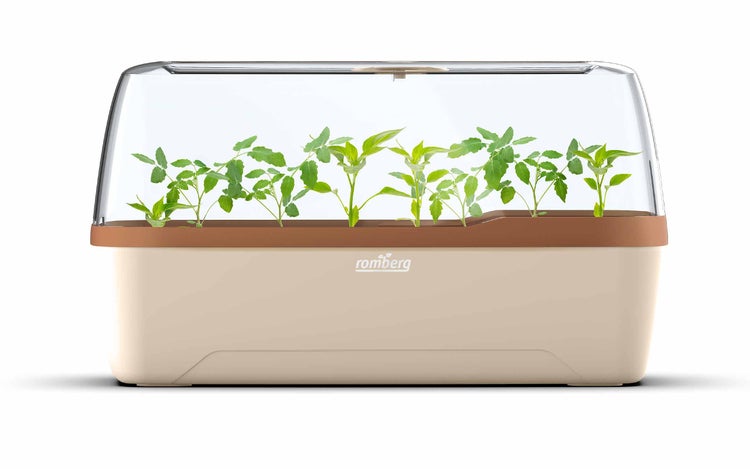 Romberg BoQube L Plus Gewächshaus & Pflanzkasten System - Anzuchtgewächsaus 2-in-1 System für Pflanzenanzucht