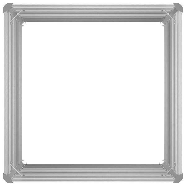 Quadratisches Hochbeet aus Metall mit Eckverbindungen