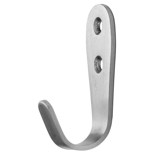 Wandhaken aus Metall mit zwei Schraublöchern zur Befestigung