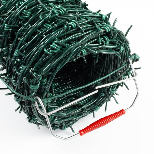 FLOORDIREKT Stacheldraht - Grün - 2,7 mm Drahtstärke - 50 m
