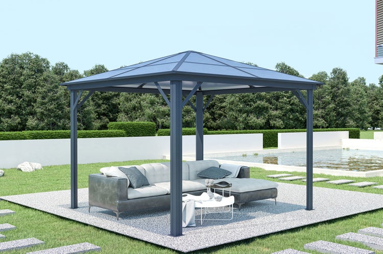 Aluminium Pavillon GRACE 300S300 Anthrazitgrau