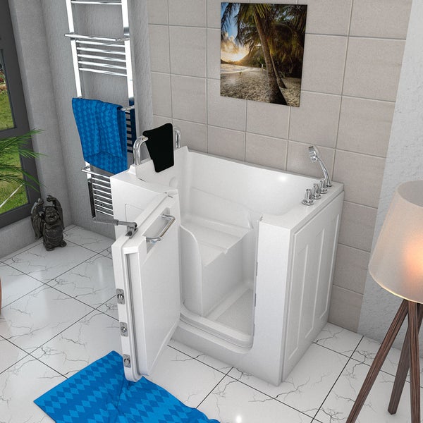 Sitzbadewanne Senioren Sitzwanne Tür S08-TH-B-L 110x68cm