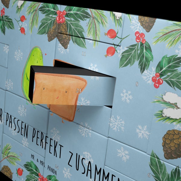 Mr. & Mrs. Panda Befüllbarer Adventskalender Avocado Toast - Blau Pastell