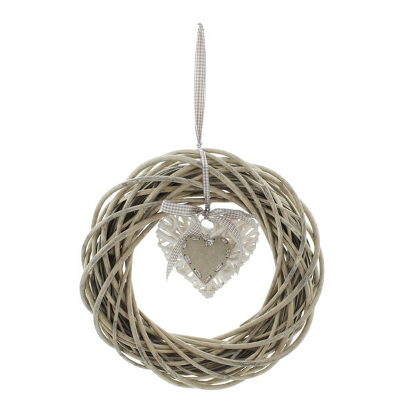 FRANK FLECHTWAREN | Kranz Romance, WEIDE, METALL, Ø 36 cm