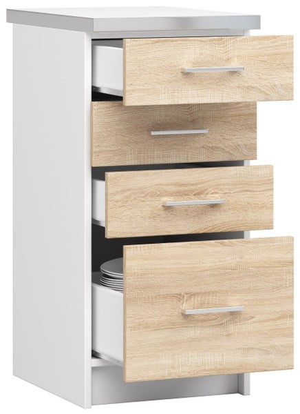 Küchenunterschrank mit vier Schubladen