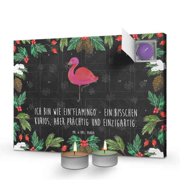 Mr. & Mrs. Panda Duftkerzen Adventskalender Flamingo Classic - Schwarz