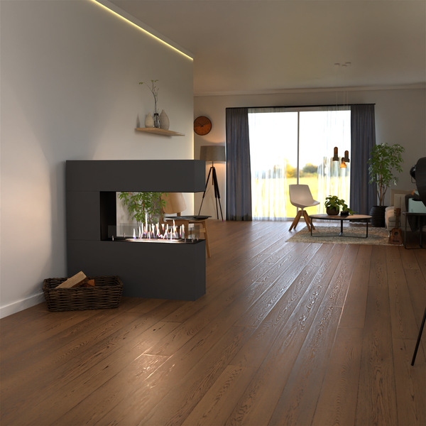 GLOW FIRE Ethanol Kamin 'Oakland' | Ethanolofen in Grau mit 3 Std. Brenndauer und 3 KW Heizleistung | BxHxT: 110x110x30 cm