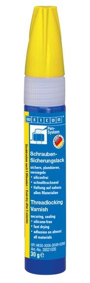 WEICON Schraubensicherungslack | Plombierlack | 30 g | gelb (RAL 1021)