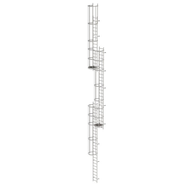 MUNK ortsfeste Steigleitern Edelstahl, 15,12m SH PG2