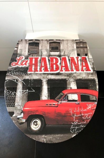 WC Sitz La Habana mit Absenkautomatik, zur Reinigung abnehmbar