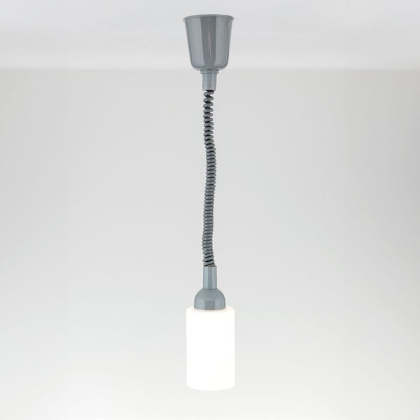 Zugpendel mit E27-Fassung, Rolly ausziehbar 40–150 cm Grau
