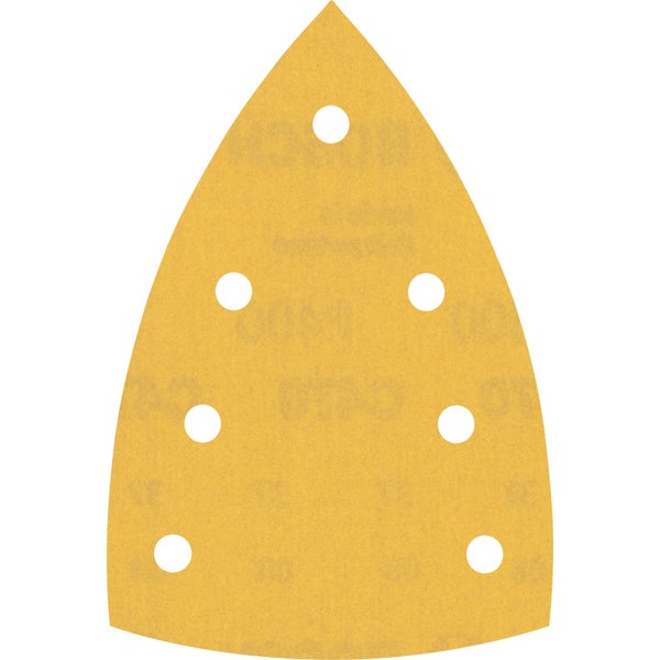 Bosch 10x Expert C470 Schleifpapier mit 7 Löchern für Multischleifer 100 x 150 mm G 400 - 2608901167