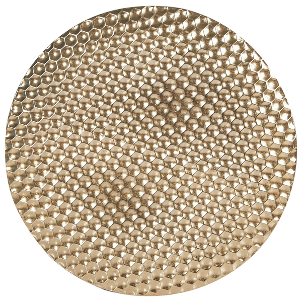 Runde Platte mit Wabenmuster