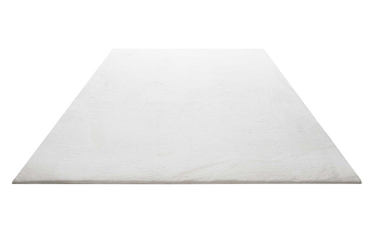 Kunstfell Teppich Creme Weiß soft & weich Villa Rosso Homie Living 80x150 cm