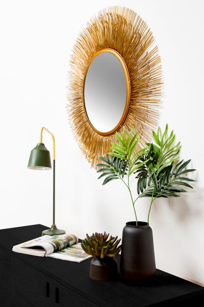 Minimalistische Tischlampe in Grün, Skandinavischer Stil 69 cm | Wohnzimmer Esszimmer Leuchte
