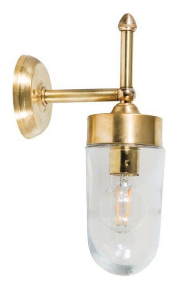Wandleuchte mit Glasabdeckung